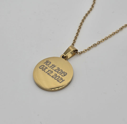 Personalisierte Gravur Foto Hals Kette