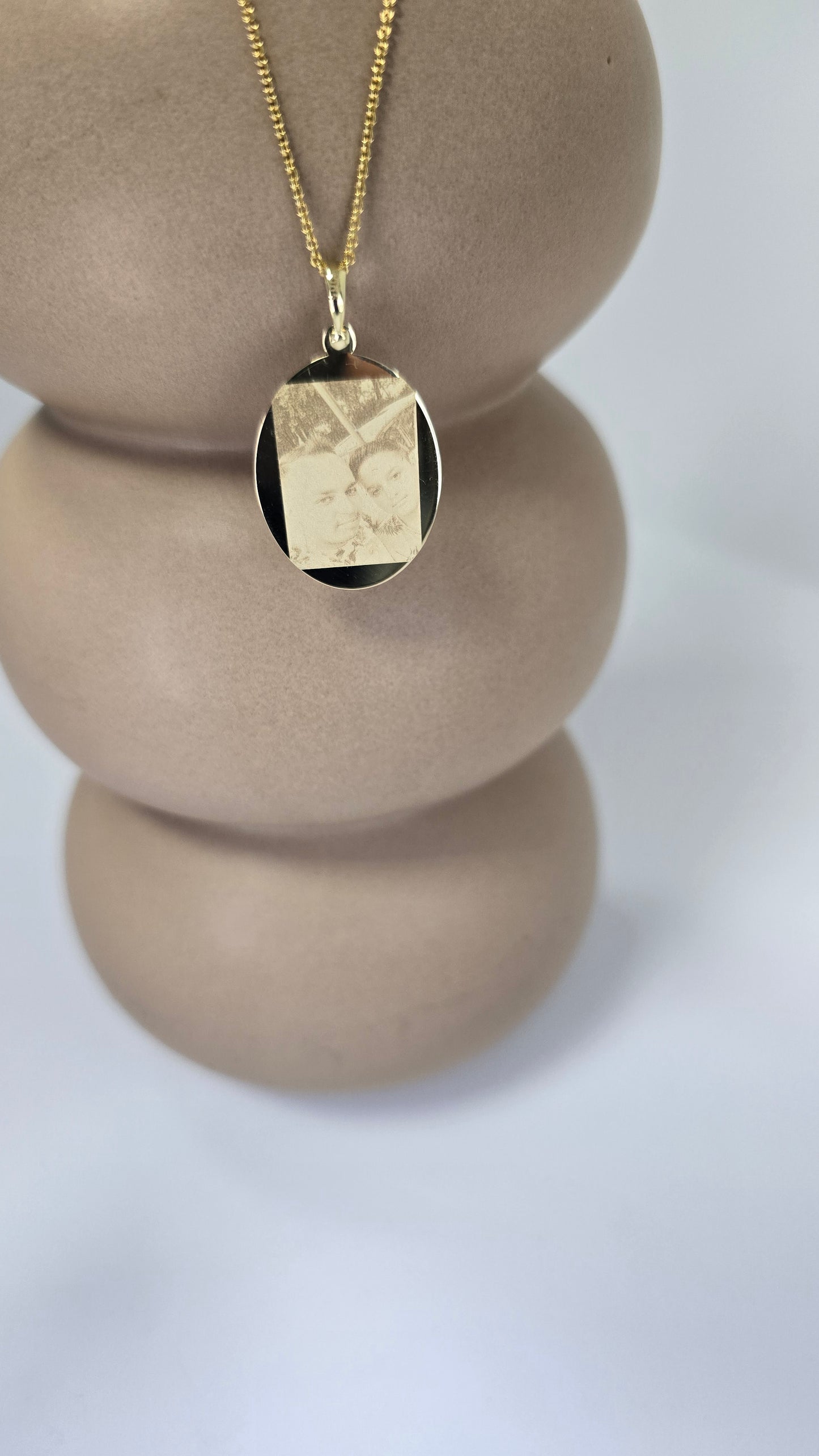 Personalisierte Gravur Foto Hals Kette